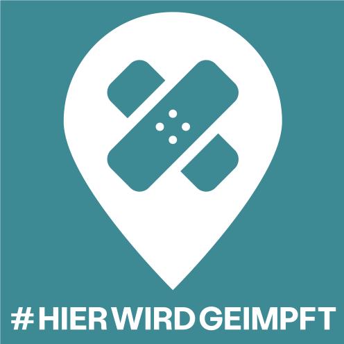 Logo der Kampagne Hier wird geimpft